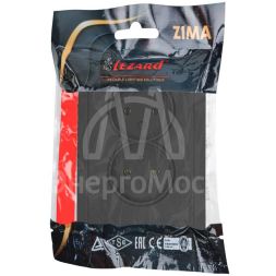 Розетка 2-мест. с/з СП ZIMA IP20 16А ПБТ безвинт. зажим черн. бархат LEZARD 704-4200-127BQC