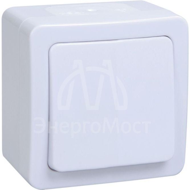 Выключатель проходной 1-кл. ОП Гермес Plus 10А IP54 ВСп20-1-0-ГПБ бел. IEK EVMP12-K01-10-54-EC