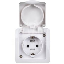 Выключатель проходной 1-кл. ОП Гермес Plus 10А IP54 ВСп20-1-0-ГПБ бел. IEK EVMP12-K01-10-54-EC