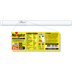 Лампа светодиодная 94 390 NLL-T8-11-230-4K-G13 11Вт линейная 4000К бел. G13 1000лм 170-260В поворотный цоколь Navigator 94390