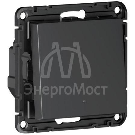 Выключатель 1-кл. AtlasDesign Smart 10А (сх. 1) L+N с подсветкой Zigbee механизм карбон SE ATN001013Z