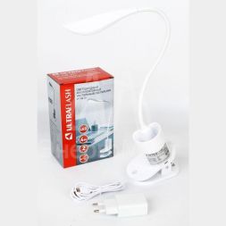 Светильник настольный UF-738 С01 белый аккум.с пеналом 20LED NEW Ultraflash 14242