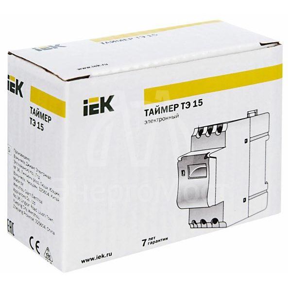 Таймер цифровой ТЭ15 16А 230В на DIN-рейку IEK MTA10-16