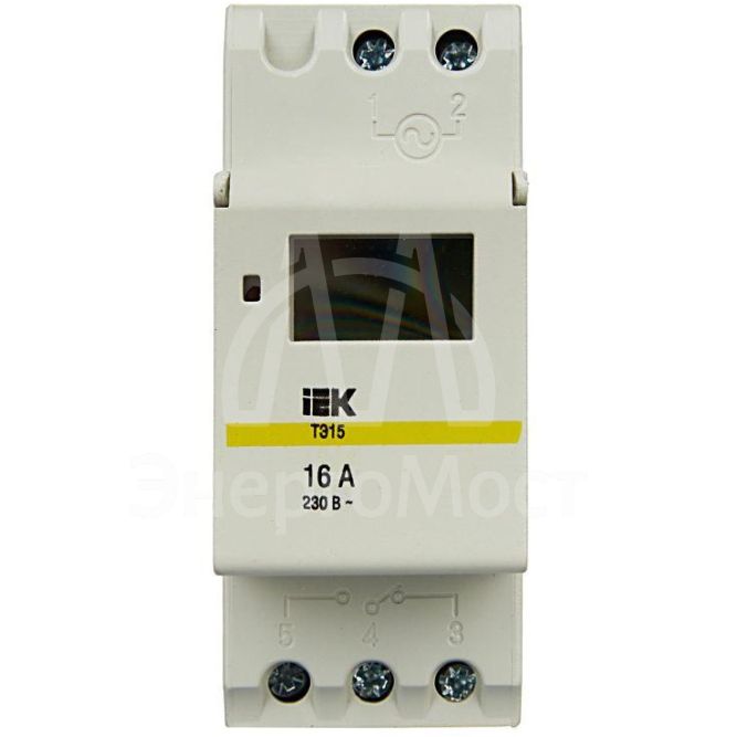 Таймер цифровой ТЭ15 16А 230В на DIN-рейку IEK MTA10-16