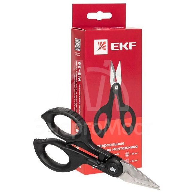 Ножницы монтажника универсальные в пластиковом чехле WS-35 Professional EKF ws-35