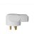 Вилка для плиты 2P+E 32А 250В бел. Universal 5311