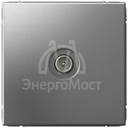 Розетка телевизионная оконечная TV ArtGallery 1дБ механизм сталь SE GAL000991