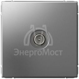 Розетка телевизионная оконечная TV ArtGallery 1дБ механизм сталь SE GAL000991