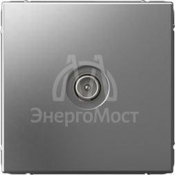 Розетка телевизионная оконечная TV ArtGallery 1дБ механизм сталь SE GAL000991