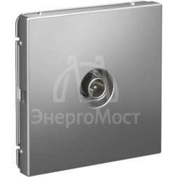 Розетка телевизионная оконечная TV ArtGallery 1дБ механизм сталь SE GAL000991