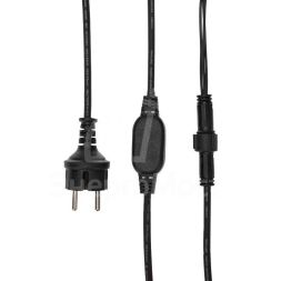 Гирлянда &amp;quot;Белт Лайт&amp;quot; 20 патронов 10 метров IP65 провод каучук черн. Neon-Night 331-355