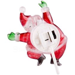 Фигура светодиод. &amp;quot;Санта Клаус&amp;quot; на присоске (батарейки 2хCR2032 в компл.) 65х85х10мм 1LED 6В IP20 RGB NEON-NIGHT 501-023