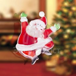 Фигура светодиод. &amp;quot;Санта Клаус&amp;quot; на присоске (батарейки 2хCR2032 в компл.) 65х85х10мм 1LED 6В IP20 RGB NEON-NIGHT 501-023