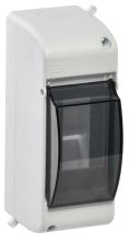Бокс ОП КМПн 2/2 Krepta 3 для 2 авт. выкл. прозр. крышка IP30 IEK MKP42-N-02-30-20