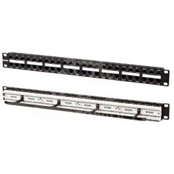Патч-панель 19дюйм 1U RJ45 кат.5e 48 портов Dual IDC PPHD-19-48-8P8C-C5e-110D высокой плотности Hyperline 32809