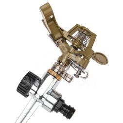 Разбрызгиватель латунный импульсный с регулировкой угла горизонта распыления до 26м ЧЕТЫРЕ СЕЗОНА 62-0255