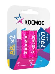 Аккумулятор R6 NI-MN 1900мА.ч BP-2 (блист.2шт) Космос KOCR6NIMH(1900MAH)