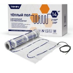 Комплект &amp;quot;Теплый пол&amp;quot; (мат) 150Вт/кв.м 14кв.м TOKOV ELECTRIC TKE-MAT150-2100-14