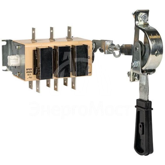 Выключатель-разъединитель ВР32У-31A71240-R 100А 2 напр. с дугогасит. камерами с передней смещенной рукояткой MAXima EKF uvr32-31a71240-r