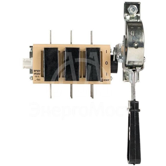 Выключатель-разъединитель ВР32У-31A71240-R 100А 2 напр. с дугогасит. камерами с передней смещенной рукояткой MAXima EKF uvr32-31a71240-r