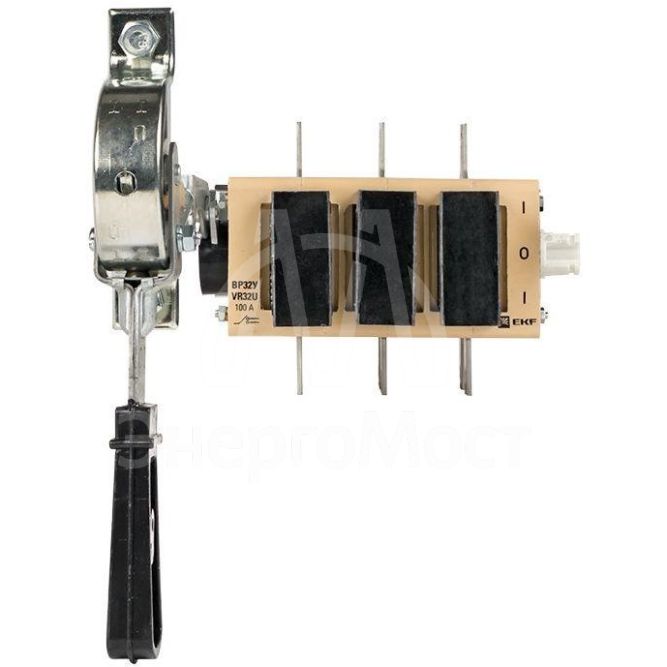 Выключатель-разъединитель ВР32У-31A71240-R 100А 2 напр. с дугогасит. камерами с передней смещенной рукояткой MAXima EKF uvr32-31a71240-r