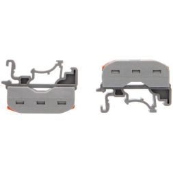 Клемма строительно-монтажная СМК проходная 222-422D 2п 0.08-4кв.мм с креплением на DIN-рейку сер. (уп.5шт) Rexant 07-5239-05