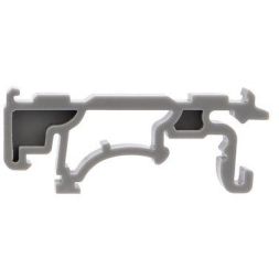 Клемма строительно-монтажная СМК проходная 222-422D 2п 0.08-4кв.мм с креплением на DIN-рейку сер. (уп.5шт) Rexant 07-5239-05