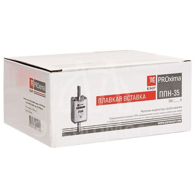 Вставка плавкая ППН-35 250/100А габарит NT1 EKF fus-35/250/100