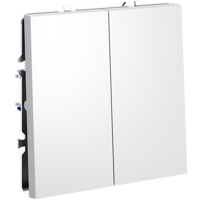 Выключатель 2-кл. СП S70 10А с самовозвратом механизм бел. матов. Voltum VLS020602