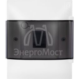 Щиток пластиковый встраиваемый Practibox S 1х4 дым. дверь Leg 134554