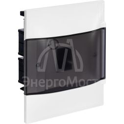 Щиток пластиковый встраиваемый Practibox S 1х4 дым. дверь Leg 134554