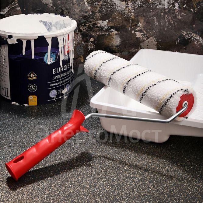 Валик микрофибра ворс 9мм шир. ролика 240мм бюгель 6мм d42мм Rexant 89-0028