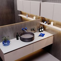 Розетка 1-м СП S70 16А с заземл. защ. шторки + крышка механизм титан Voltum VLS040306