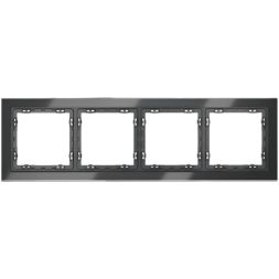 Рамка 4-м S70 стеклян. графит Voltum VLS110407
