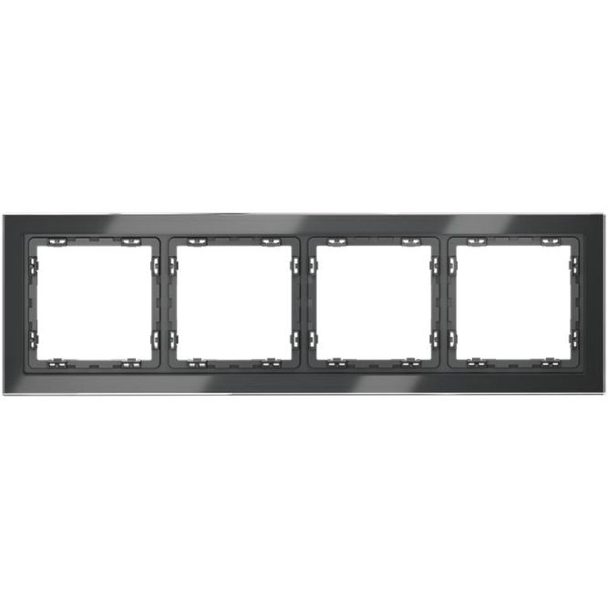 Рамка 4-м S70 стеклян. графит Voltum VLS110407