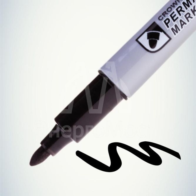 Маркер перманентный &amp;quot;Multi Marker Slim&amp;quot; пулевидный 2мм черн. Crown Б0048243