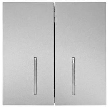 Выключатель 2-кл. с индик. СП ZIMA IP20 10А безвинт. зажим сер. матов. LEZARD 704-7488-112QC