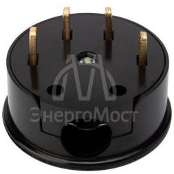 Вилка ВШ для электрической плиты 32А 380 В 3Р+РЕ (ОУ) черн. Rexant 11-8927