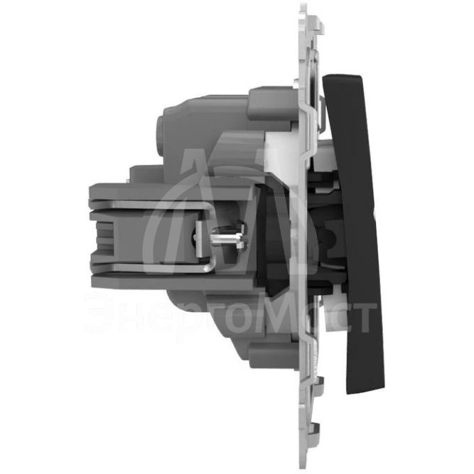 Выключатель 2-кл. СП Pixel 10А IP20 с индикатором механизм карбон TOKOV ELECTRIC TKE-PX-V2I-C14