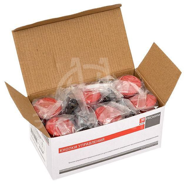 Кнопка BS542 гриб кр. поворот. (1з+1р) EKF xb2-bs542