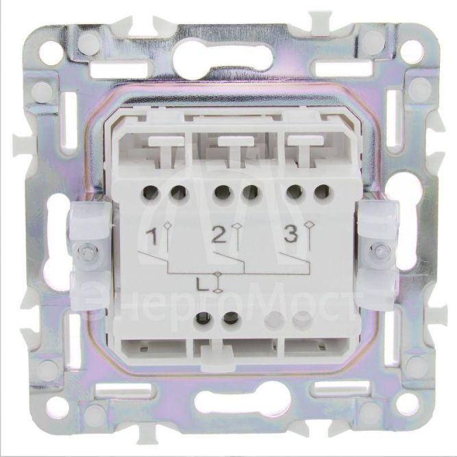 Выключатель 3-кл. SKANDY 10А SK-V11Bl черн. IEK SK-V30-0-10-K02
