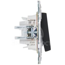 Выключатель 3-кл. SKANDY 10А SK-V11Bl черн. IEK SK-V30-0-10-K02