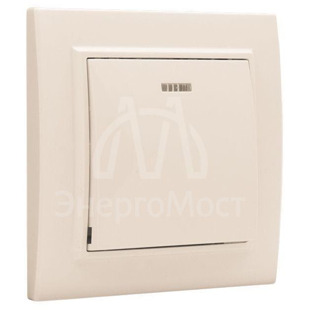 Выключатель 1-кл. СП Минск 10А IP20 с индикатором беж. EKF ERV10-121-20