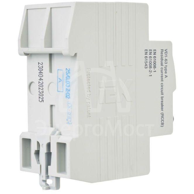 Выключатель дифференциального тока (УЗО) 2п 25А 30мА тип A ВД1-63 IEK MDV11-2-025-030