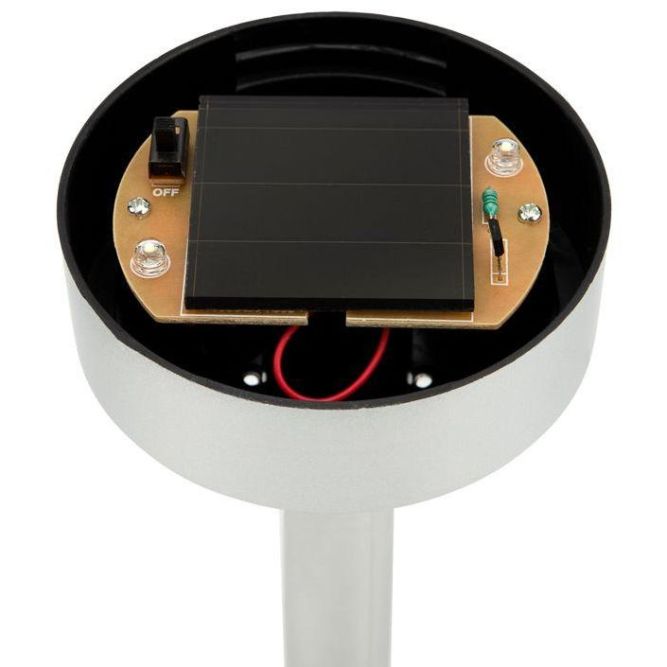 Светильник светодиодный ШАР ф200 с встроен. солнечной панелью и аккумулятором датчиком света Lamper 602-1004