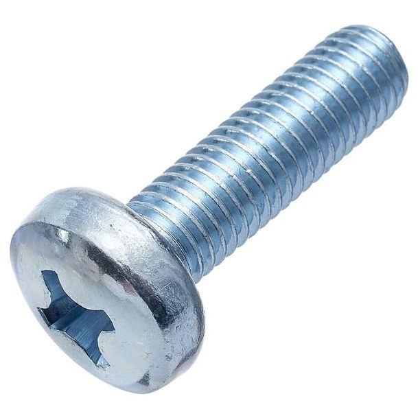 Винт с полукруглой головкой М6х12 DIN 7985 класс прочн. 4.8 цинк (пакет) (уп.100шт) СТРОЙМЕТИЗ UTORM3101628