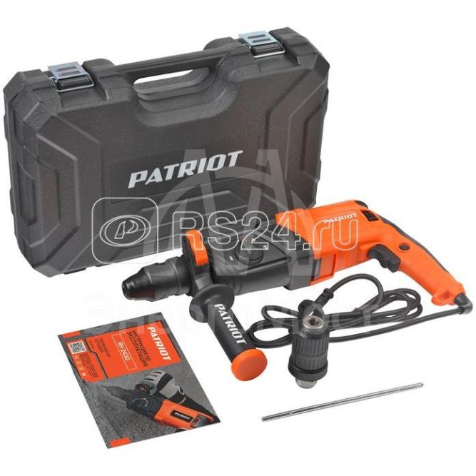 Перфоратор RH 243Q SDS+770Вт 2.6Дж 3 режима работы быстросменный патрон QCC макс. 24мм глубиномер PATRIOT 140301344
