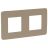 Рамка 2-м UNICA STUDIO песочн./беж. SchE NU280427