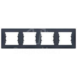 Рамка 4-м Sedna горизонт. графит SchE SDN5800770