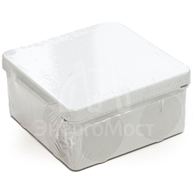 Коробка распределительная ОП для прямого монтажа двухкомпонентная безгалогенная (HF) 80х80х40 Промрукав 60-0210